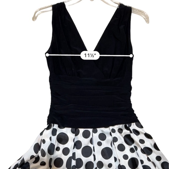 Jessica Howard Evening Dress Sz 6. Stretch Waist. Satin Wide A Line Skirt. - Picture 6 of 8